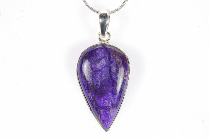 Polished Sugilite Pendant (Necklace) - Sterling Silver #278590